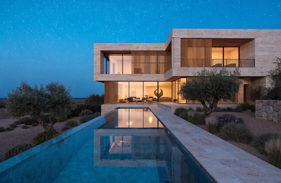 Four bedroom villa, South Californian facade